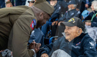 WWII Veterans Arrive in Normandy