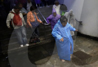 Rain Causes Flooding At The Zócalo Metro Station In Mexico City