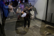Rain Causes Flooding At The Zócalo Metro Station In Mexico City