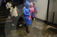 Rain Causes Flooding At The Zócalo Metro Station In Mexico City