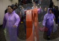 Rain Causes Flooding At The Zócalo Metro Station In Mexico City