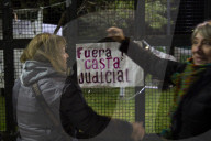 Demonstration In Front Of The Courts Building Demanding The Release Of Former Argentine President Cristina Fernández De Kirchner