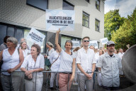 Protest Over The Placement Of An Asylum Seekers' Centre In De Bilt