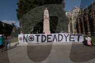 Assisted Dying Bill Protests in London, UK.