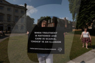 Assisted Dying Bill Protests in London, UK.