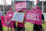 Protests For And Against Assisted Dying Bill In London