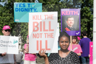 Protests For And Against Assisted Dying Bill In London