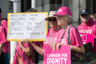 Protests For And Against Assisted Dying Bill In London