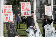 Protests For And Against Assisted Dying Bill In London