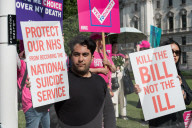 Protests For And Against Assisted Dying Bill In London