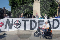 Assisted Dying Bill Protests in London, UK.
