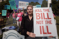 Assisted Dying Bill Protests in London, UK.