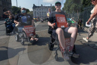 Assisted Dying Bill Protests in London, UK.