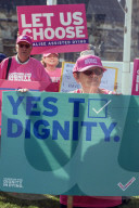 Assisted Dying Bill Protests in London, UK.