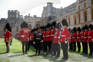 King Charles presents new colours to the Coldstream Guards