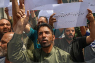 Protests In Kashmir Following Israeli Airstrikes On Iran