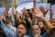 Protests In Kashmir Following Israeli Airstrikes On Iran
