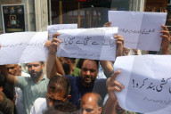 Protests In Kashmir Following Israeli Airstrikes On Iran