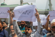 Protests In Kashmir Following Israeli Airstrikes On Iran