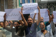 Protests In Kashmir Following Israeli Airstrikes On Iran