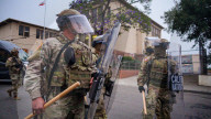 California National Guard on Los Angeles streets