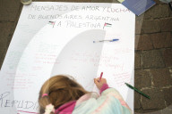 Argentine Protest Against Israeli Violence In Palestine.