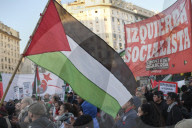 Argentine Protest Against Israeli Violence In Palestine.