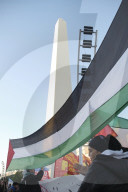 Argentine Protest Against Israeli Violence In Palestine.