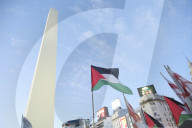 Argentine Protest Against Israeli Violence In Palestine.