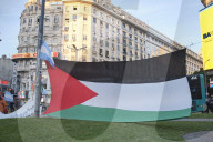 Argentine Protest Against Israeli Violence In Palestine.