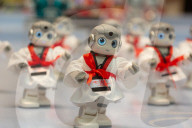  AI-powered Humanoid Robots Perform At IFC Mall In Shanghai