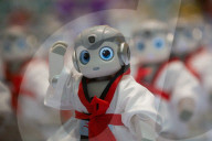  AI-powered Humanoid Robots Perform At IFC Mall In Shanghai
