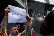 Anti Israel protest in Kashmir