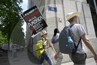 Protest against US President Trump in Brussels