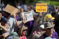 No Kings Protest At Texas State Capitol 