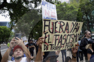 Democrats Protest Against Immigration Policies Of U.S. President Donald Trump