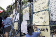 Democrats Protest Against Immigration Policies Of U.S. President Donald Trump