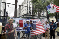 Democrats Protest Against Immigration Policies Of U.S. President Donald Trump