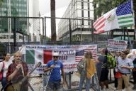 Democrats Protest Against Immigration Policies Of U.S. President Donald Trump
