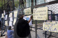 Democrats Protest Against Immigration Policies Of U.S. President Donald Trump