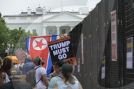 DC: Demonsttrators hold a 250 US Army rally