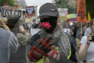 DC: Demonsttrators hold a 250 US Army rally