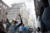 “No Kings Day” Protest In New York City
