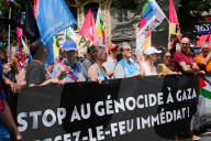 Inter-union Demonstration For Gaza