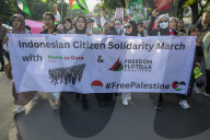Long March For Palestine In Indonesia
