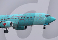 Sun Express Boeing 737 With Istanbul Livery Landing In Barcelona