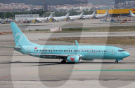 Sun Express Boeing 737 With Istanbul Livery Landing In Barcelona