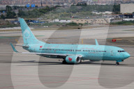 Sun Express Boeing 737 With Istanbul Livery Landing In Barcelona