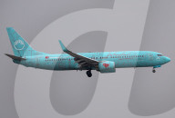Sun Express Boeing 737 With Istanbul Livery Landing In Barcelona