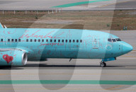 Sun Express Boeing 737 With Istanbul Livery Landing In Barcelona